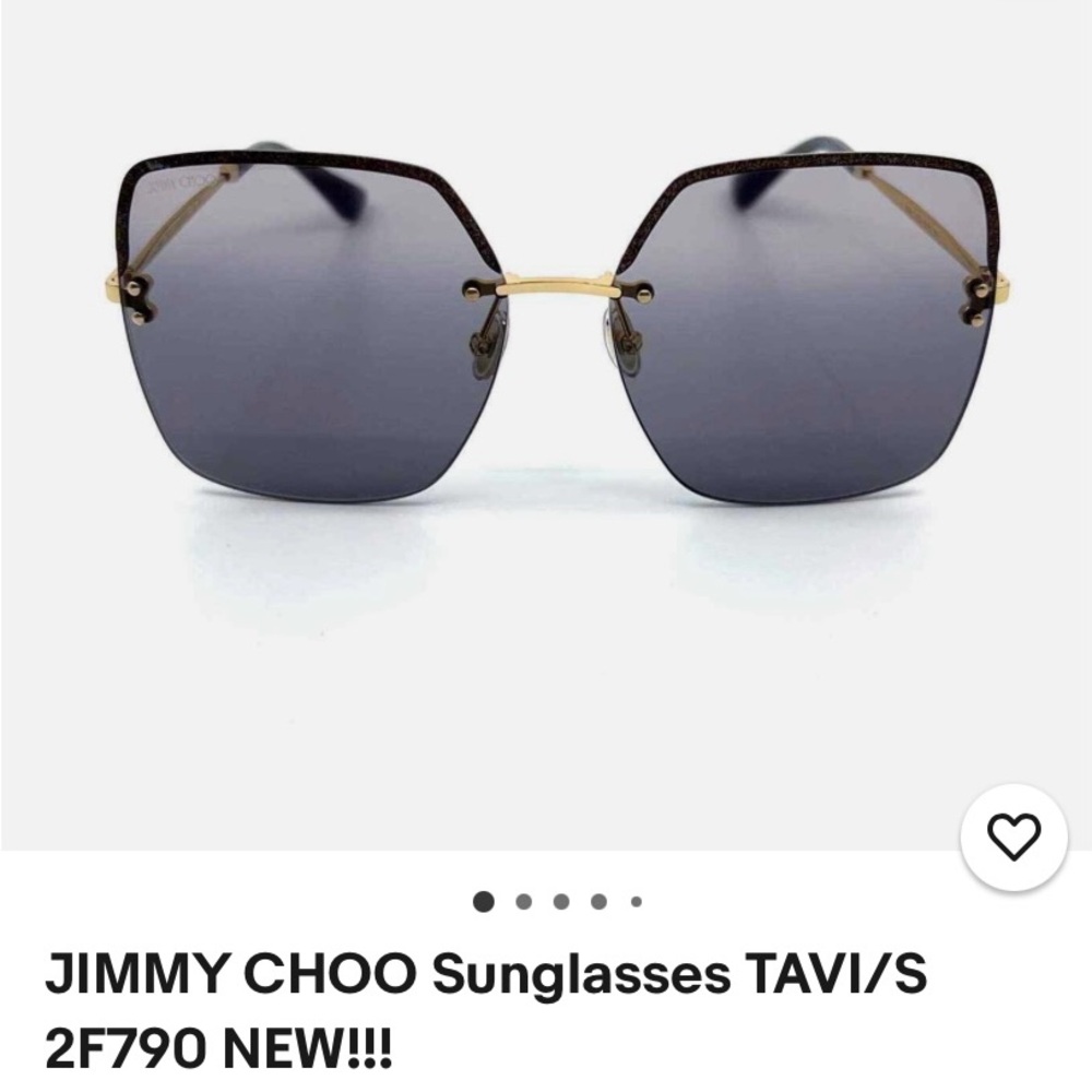 Jimmy Choo Black and Gold Sunglasses